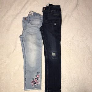 2 Abercrombie Kids pull-on jeans